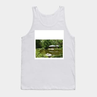 zen garden ecopop landscape photograph in houston tx park Tank Top